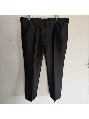 Vintage Circle S Mens Black Ranch Dress Pants 38x30 Western Wear USA Made